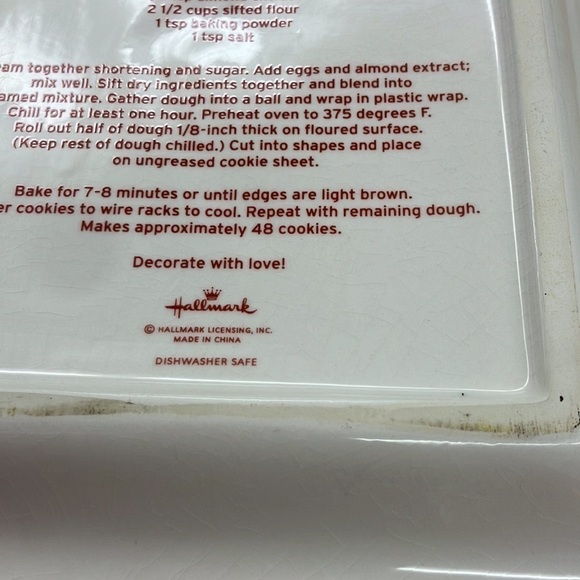 VINTAGE HALLMARK GINGERBREAD MAN AND CANDY CANE COOKIE PLATES - Picture 14 of 16